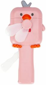 MEGA CREATIVE Větráček do ruky kuře manuální ventilátor 3 barvy