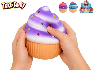 Mega squeeze cupcake strečový jumbo antistresový mačkací 3 barvy