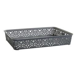 Megaplast Košík MONAKO M 36x27x6cm PH ŠE metalíza Megaplast Košík MONAKO M 36x27x6cm PH ŠE metalíza