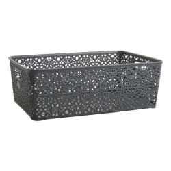 Megaplast Košík MONAKO XL 39x27x14cm PH ŠE metalíza Megaplast Košík MONAKO XL 39x27x14cm PH ŠE metalíza