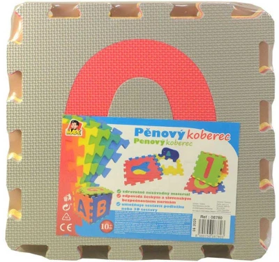 Měkké bloky Čísla E 10ks pěnový koberec baby vkládací puzzle podložka na zem