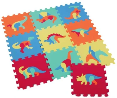 Měkké bloky Dinosauři 10ks pěnový koberec baby vkládací puzzle podložka na zem