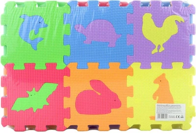 Měkké bloky Zvířátka 36ks pěnový koberec baby vkládací puzzle podložka na zem Měkké bloky Zvířátka 36ks pěnový koberec baby vkládací puzzle podložka na zem