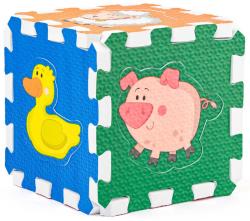 Měkké bloky Zvířátka 6ks pěnový koberec baby vkládací puzzle podložka na zem