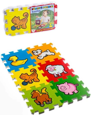 Měkké bloky Zvířátka 6ks pěnový koberec baby vkládací puzzle podložka na zem Moje první zvířátka Měkké bloky Zvířátka 6ks pěnový koberec baby vkládací puzzle podložka na zem Moje první zvířátka