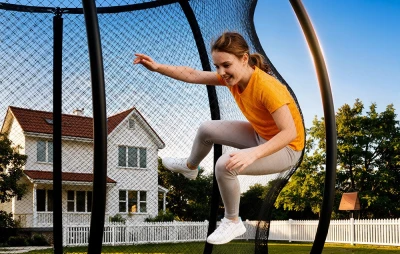 Merach MR-2429B3 černá 4,5 m zahradní trampolína