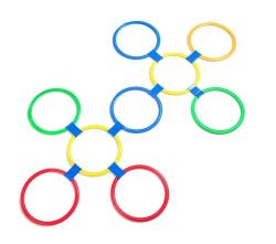 Merc sport Agility kruhy – spojovací sada velké kruhy (10 ks + klipy)