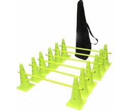 Merc sport Agility sada překážek s multifunkčními kužely – 38 cm (6 ks)