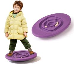 Merc sport Balanční deska ovál – bludiště s kuličkou- fialový