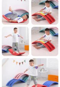 Merc sport Balanční deska Vlnky pro děti – protiskluzová oranžová