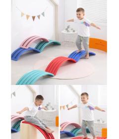 Merc sport Balanční deska Vlnky pro děti – protiskluzová sv.modrá