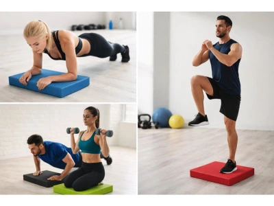 Merc sport Balanční fitness podložka TPE – černá