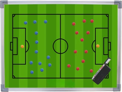 Merc sport Fotbalová taktická tabule magnetická 45 × 60 cm – zelená