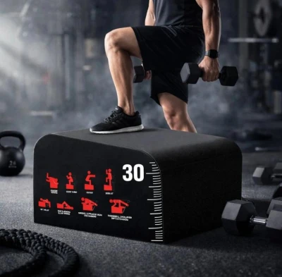 Merc sport Hip Thrust Bench – posilňovací blok 60 × 55 × 30–40 cm