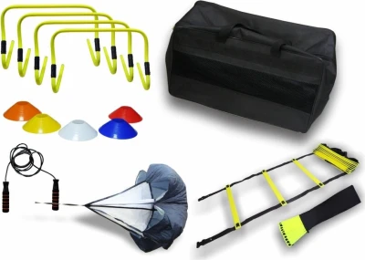 Merc sport Multifunkční agility set překážek – žlutý, Akce fotbalový míč zdarma Merc sport Multifunkční agility set překážek – žlutý, Akce fotbalový míč zdarma