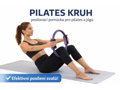 Merc sport Pilates kruh – posilovací pomůcka pro pilates a jógu 38cm růžový