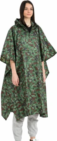 Merc sport Turistické nylonové poncho do deště – maskáčové