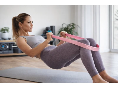 Merc sport Power Band TPE 11–30 kg – posilovací guma růžová (Level 3)