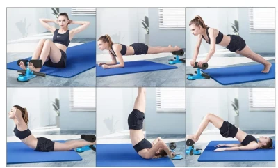 Merc sport Sit-Up Bar – nastavitelný posilovač břicha černý