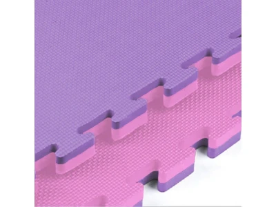 Merc sport TATAMI podložka oboustranná na cvičení 100x100x2cm fialovo/růžová