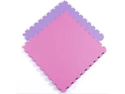 Merc sport TATAMI podložka oboustranná na cvičení 100x100x2cm fialovo/růžová