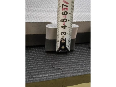 Merc sport TATAMI podložka oboustranná na cvičení 100x100x3cm černo/šedá