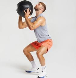 Merc sport Wall Ball 7 kg – čierny