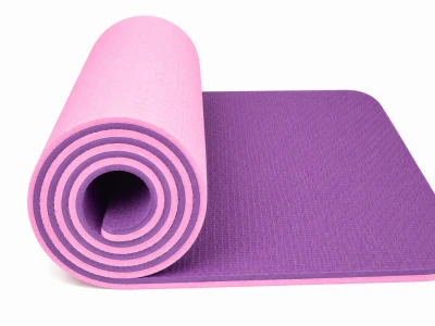 Merc sport Yoga Mat TPE 8 mm – podložka na cvičení růžovo-fialová