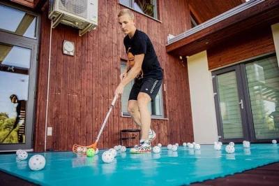 Merco 700.SA branka na florbal + My Floorball Puzzle Tréninková plocha