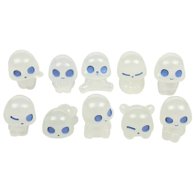 Merco Alien světélkující ornamenty 10 ks modrá
