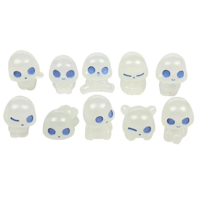 Merco Alien světélkující ornamenty 10 ks zelená