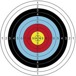 Merco Archer Aim 40 terče na střelbu 10 ks Merco Archer Aim 40 terče na střelbu 10 ks