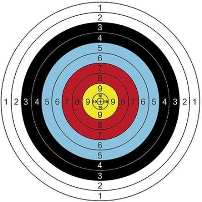 Merco Archer Aim 60 terče na střelbu 10 ks Merco Archer Aim 60 terče na střelbu 10 ks