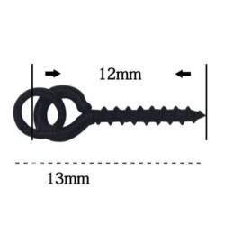 Merco Bait Screw Round zavrtávací držák s kroužkem 10 ks