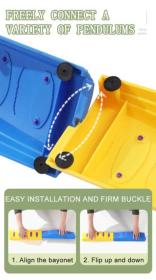 Merco Balanční akupresurní protiskluzná dráha vlnky had 4 dílky