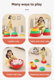 Merco Balanční kameny lesní pařezy set 3ks pro rozvoj motoriky