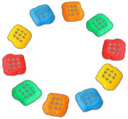 Merco Balanční kameny se symboly set 10ks pro rozvoj motoriky