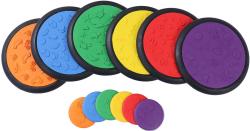 Merco Balanční senzorické disky barevné různé povrchy set 12ks