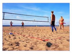 Merco Beach Tour lajny na beach volejbal s kotvením