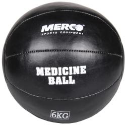 Merco Black Leather kožený medicinálny loptový lekársky míč