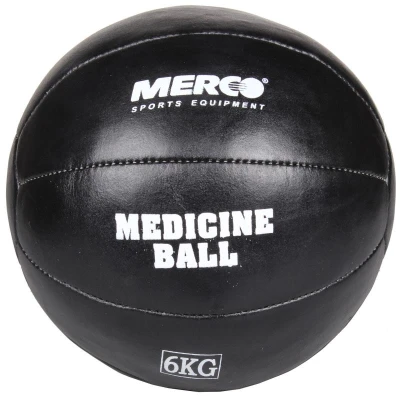Merco Black Leather kožený medicinální míč