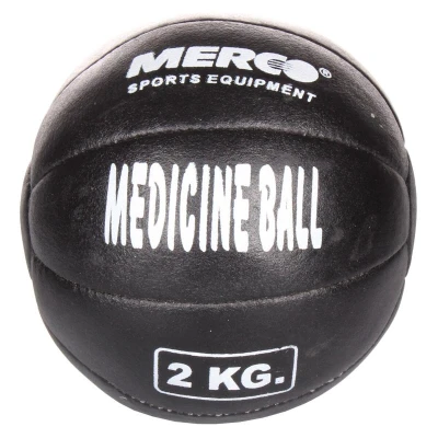 Merco Black Leather kožený medicinální míč
