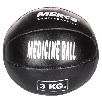 Merco Black Leather kožený medicinální míč