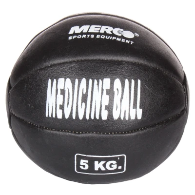 Merco Black Leather kožený medicinální míč