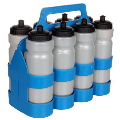 Merco Bottle Carrier 8 modrá sada dvou plastových nosičů lahví