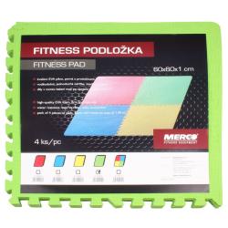 Merco Colored Puzzle fitness podložka zelená