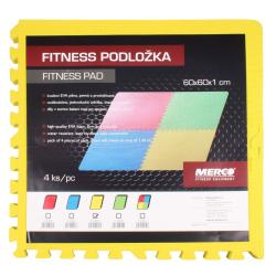 Merco Colored Puzzle fitness podložka žltá