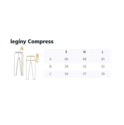 Merco Compress legíny na cvičení modrá