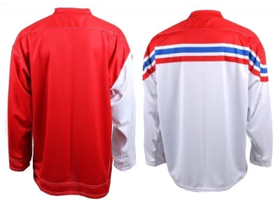 Merco ČR OH Soči 2014 replika hokejový dres - bez potisku POUZE XL - bílá-červená (VÝPRODEJ)