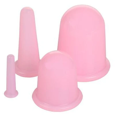 Merco Cups 4Pack masážní silikonové baňky růžová Merco Cups 4Pack masážní silikonové baňky růžová